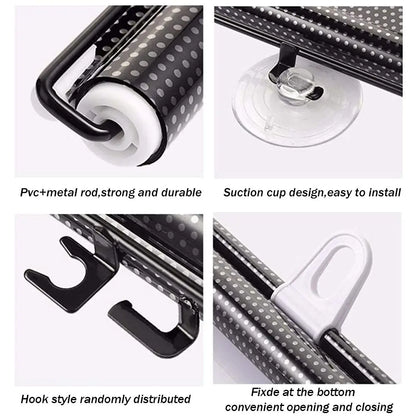 Universal Nail-Free Roller Blinds – Suction Cup Blackout Sunshade for Car, Bedroom, Kitchen & Office Windows