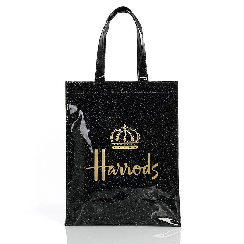 Simple Stylish PVC Reusable Shopping Bag – Luxury Eco-Friendly Waterproof Tote for Summer Beach