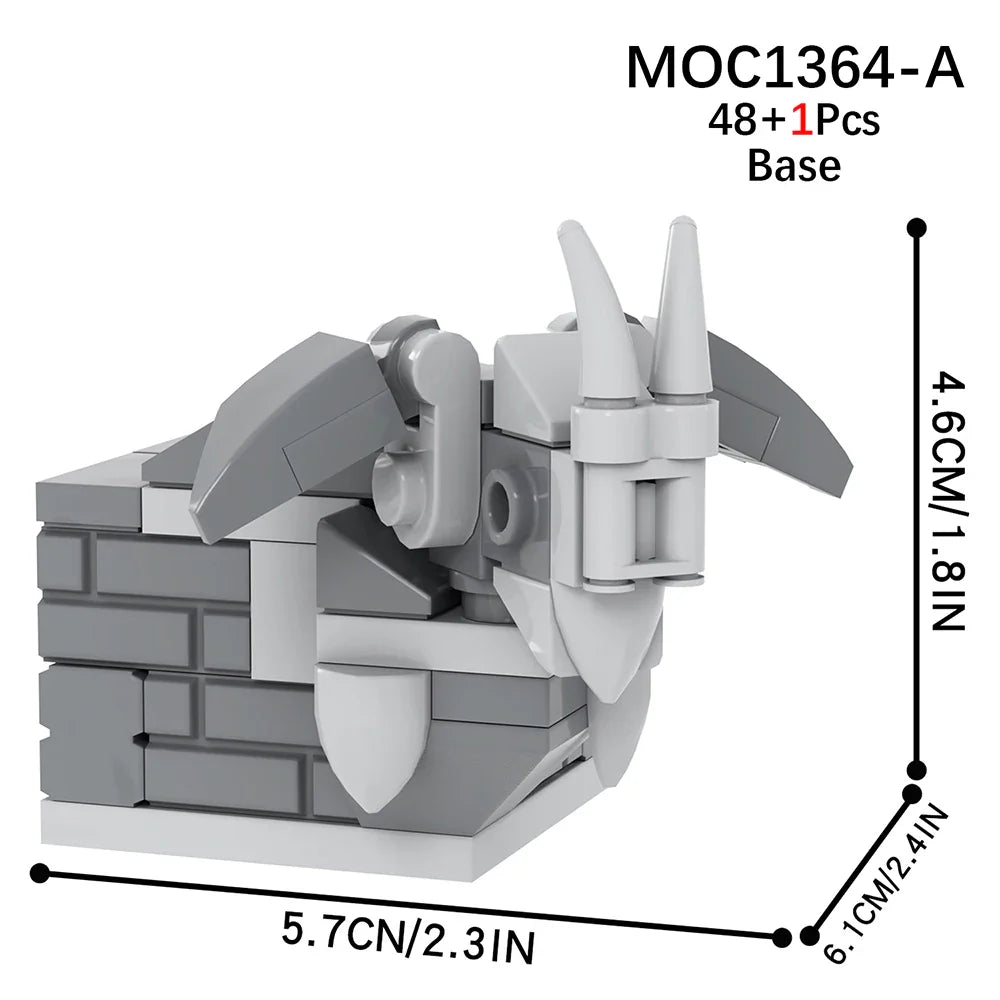 MOOXI Movie Series MOC BrickHeadz Building Blocks Set – DIY Educational Toy for Kids