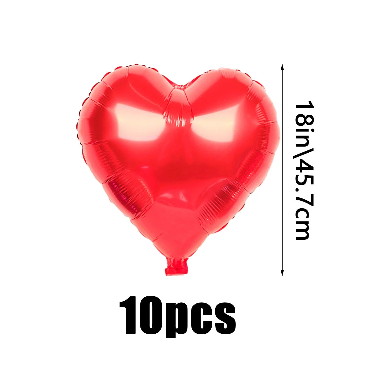 407PCS Red "Love" Letter Balloon Set – 18-Inch Heart-Shaped Balloons & Rose Petals for Valentine’s Day, Anniversary & Party Decoration