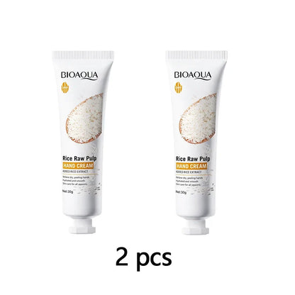 Rice Hand Cream – Nourishing & Moisturizing Non-Greasy Hand Care Lotion, Volumizing Rejuvenating Formula, 30g Skincare Treatment