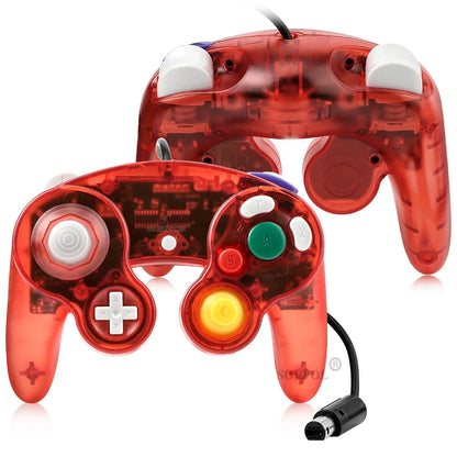 Transparent Wired Game Controller for GameCube NGC – Replacement Handheld Joystick for Video Game Console