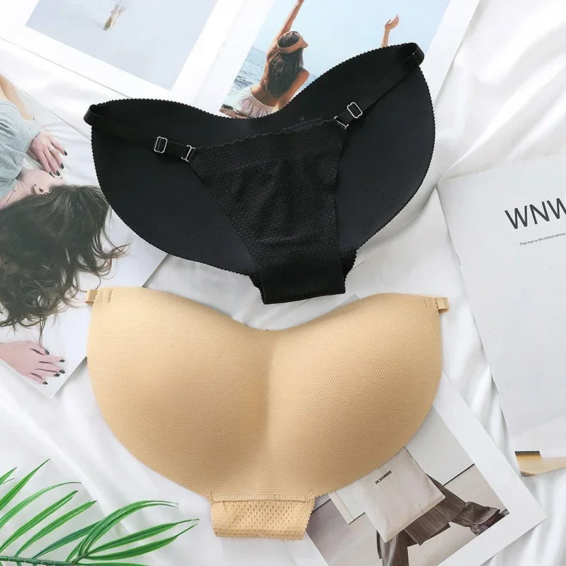 Women’s Sexy Fake Butt Body Shaper – Plus Size Padded Panties, Buttocks Enhancer Hip Pads & Shapewear Faja