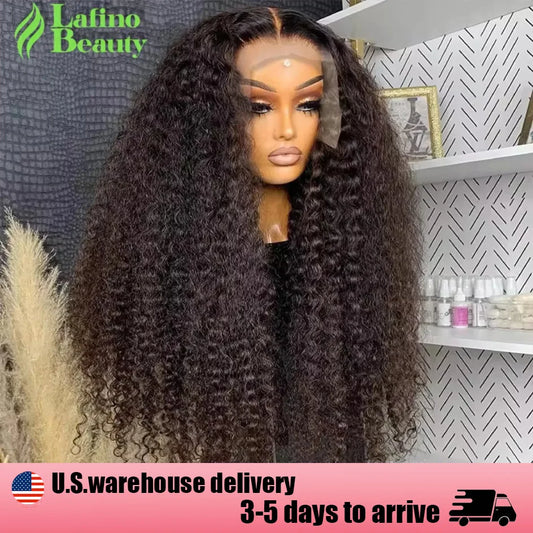 Curly HD Lace Front Wig – 100% Human Hair 13x6 Lace Frontal Deep Wave & Water Wave Wig, Affordable Wigs for Women
