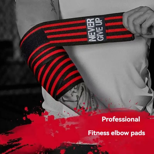Sports Elbow Guard - Winding Pressure Elbow Pad for Weightlifting & Bench Press - Protective Gear & Gym Equipment Booster