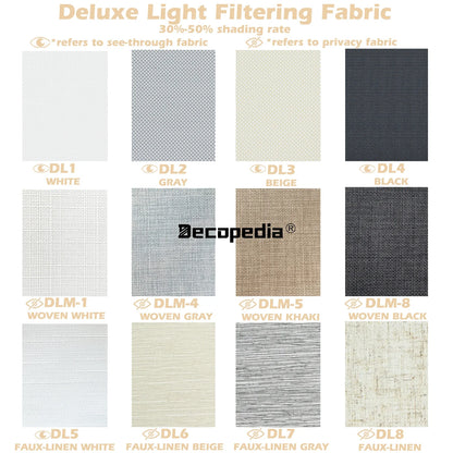 Decopedia No-Drill Motorized Roller Blinds – Blackout Day & Night Smart Window Shades for Bedroom