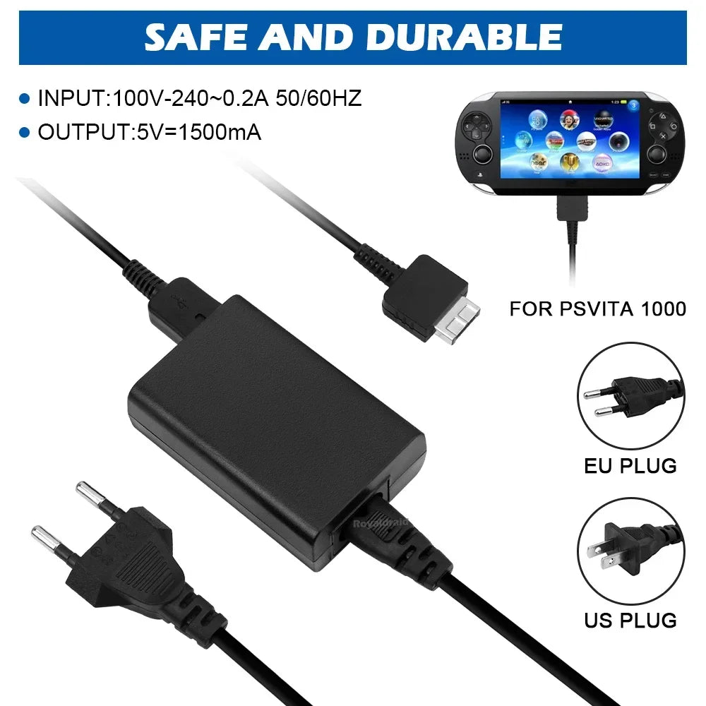 EU/US Plug Wall Charger – AC Adapter Power Supply for Sony PSP/PSV 1000/2000/3000