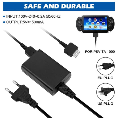 EU/US Plug Wall Charger – AC Adapter Power Supply for Sony PSP/PSV 1000/2000/3000
