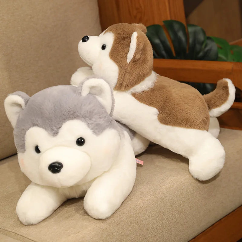 30/40cm Cute Husky Dog Plush Toy – Soft Kawaii Stuffed Puppy Pillow Doll for Xmas Gift