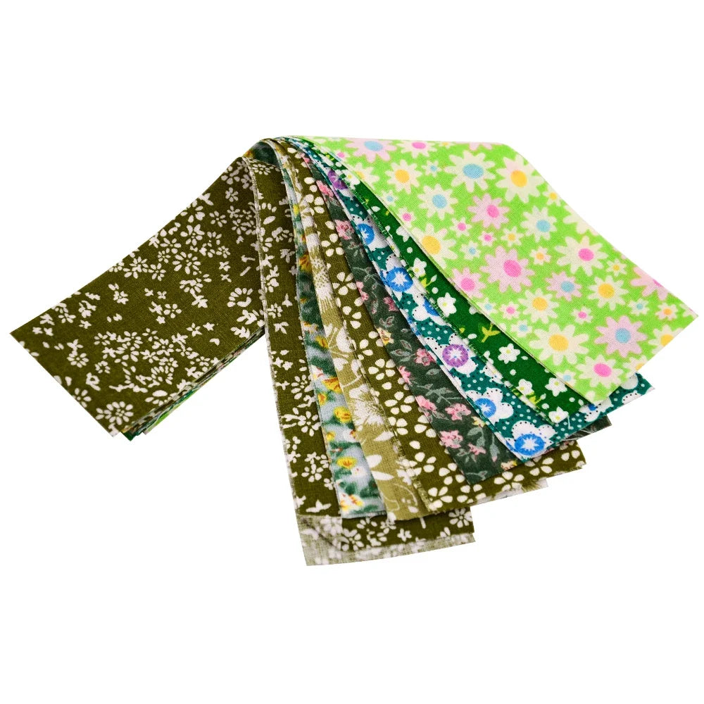 Booksew Ankara Cotton Fabric - Floral Jelly Roll Strips 8-9 Pieces 5x100CM for Patchwork, DIY Dolls & Sewing Crafts