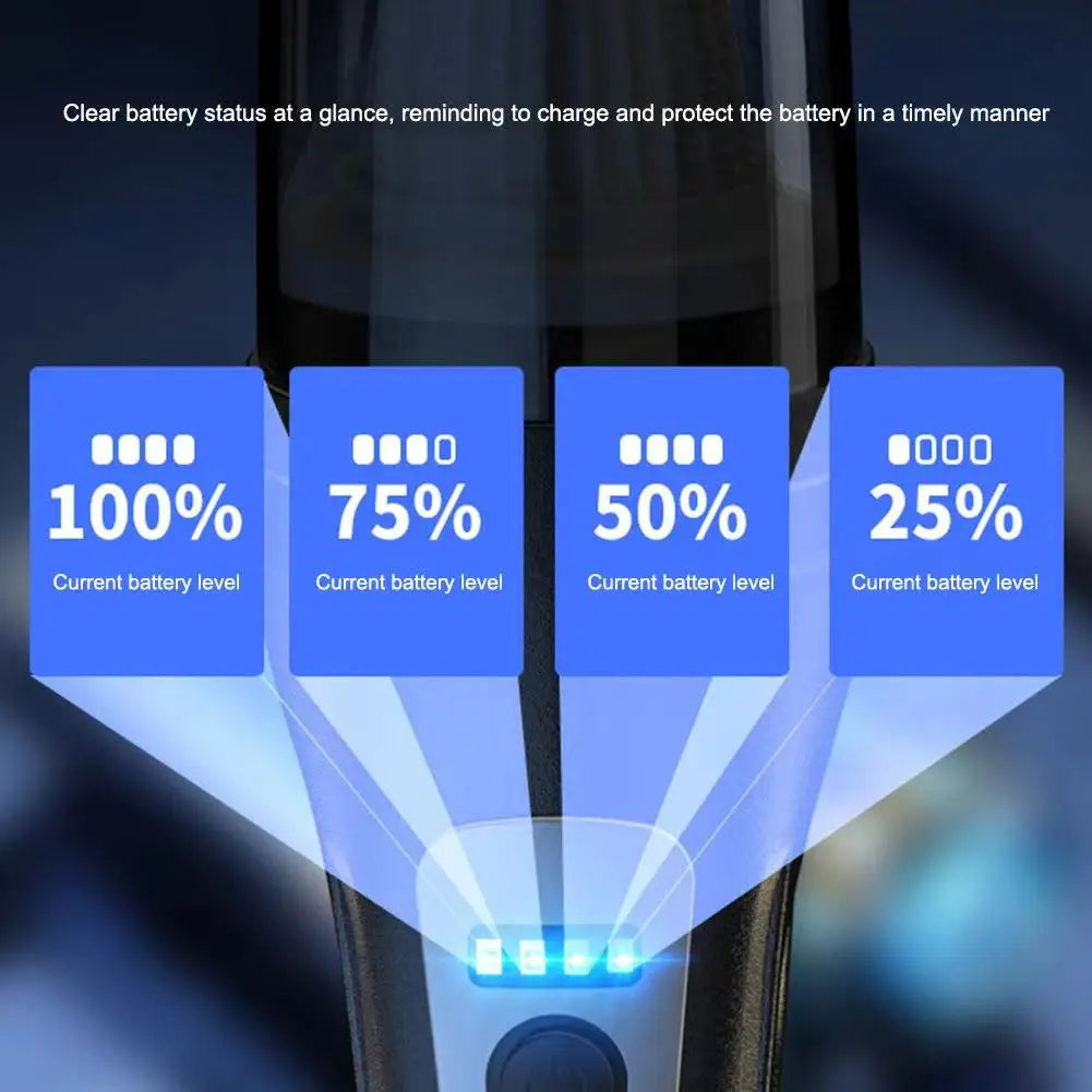 Wireless Handheld Vacuum Cleaner – Powerful Suction, Quick-Charge Rechargeable Cleaner for Car, Home & Pet Hair