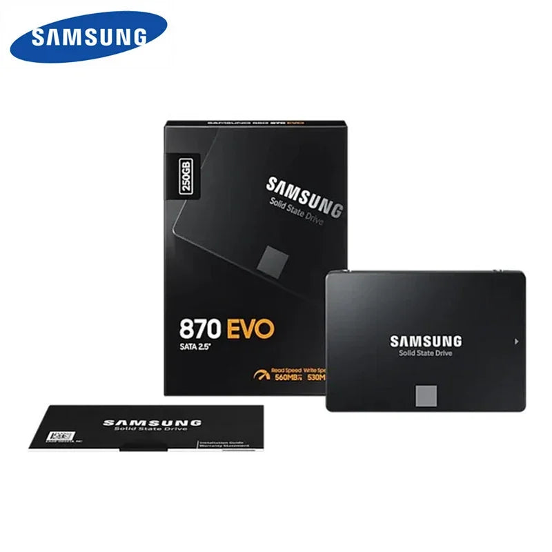 SAMSUNG 870 EVO SSD – Internal Solid State Drive SATA3 2.5" for Laptop & Desktop (1TB, 2TB, 250GB, 500GB, MLC)