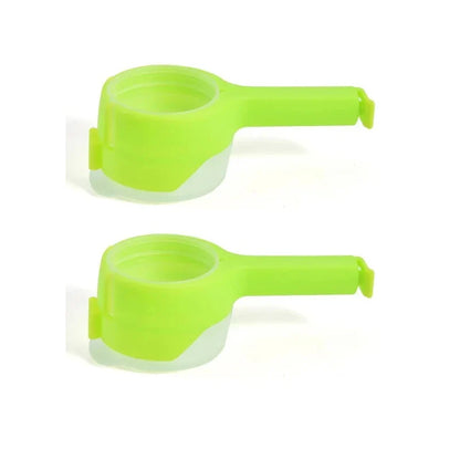 Food Storage Bag Clips with Pour Spouts - Kitchen Chip Sealer Clips, Plastic Cap for Freshness