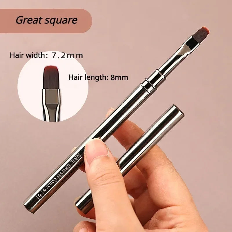 Nail Art Liner Brushes for Striping & Drawing – 6 to 25mm Design Pens, Professional Manicure Tools