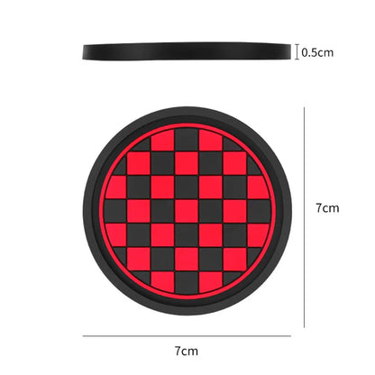 2pcs Car Cup Holder Anti-Slip Coasters — Premium PVC Universal Fit, Interior Accessories for Most Vehicles