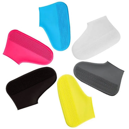 Waterproof Silicone Shoe Covers – Non Slip Reusable Overshoes for Rainy Days, Boot Protectors in S/M/L