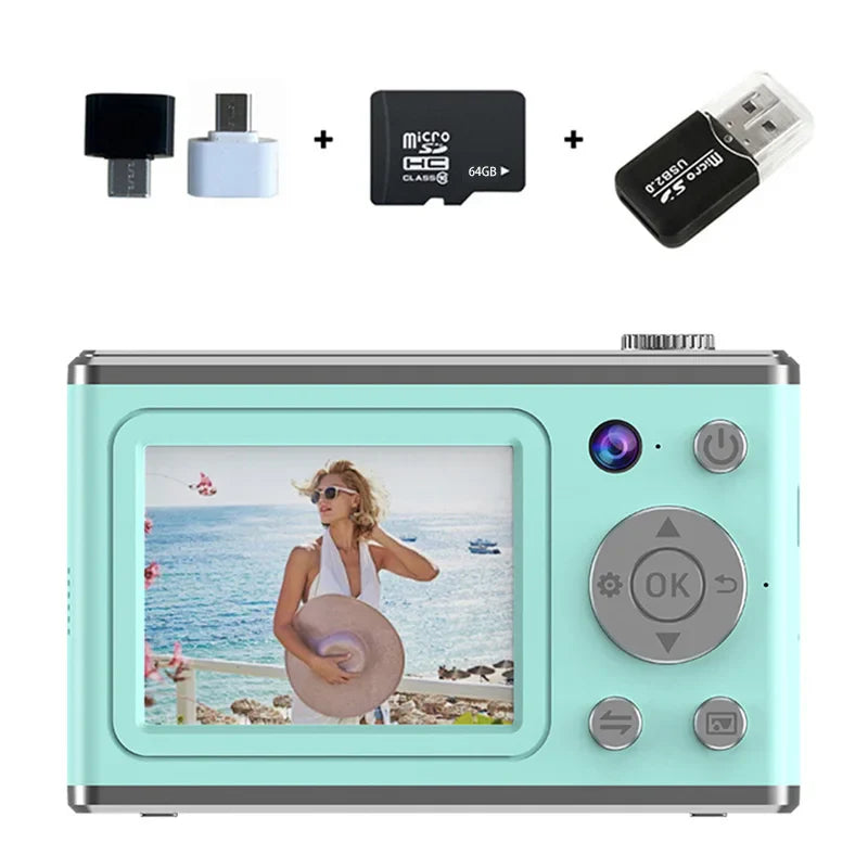 Xiaomi 64MP Digital Camera – HD Dual Lens with Zoom, Auto Focus, Smart Fill Light, Perfect for All Ages