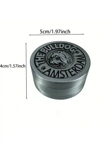 1.6/2-inch Dog Herb Grinder — 4-Layer Metal Manual Spice & Tobacco Mill for Smoking Accessories