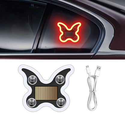 Heart-Shaped Solar Car Ambient Light - Dynamic Gradient RGB LED Interior Decoration Accessory