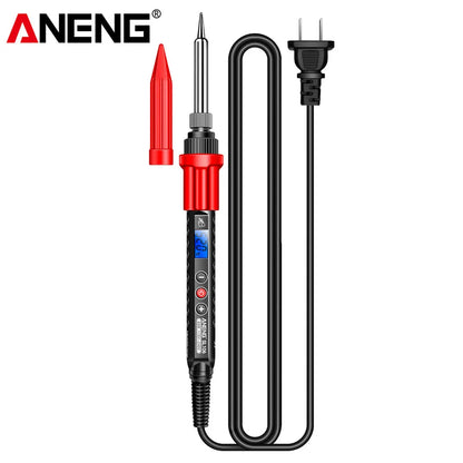 ANENG SL106 Electric Soldering Iron – Adjustable Temperature Welding & Rework Station with Heat Pencil Tip, 110V/220V