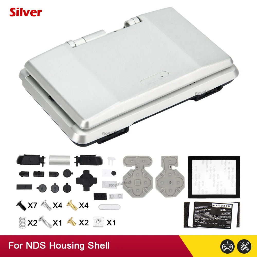 Full Set Housing Shell Cover for NDS – Replacement Plastic Case Kit for Nintendo DS Repair Accessories