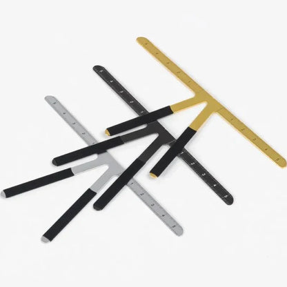 Metal Eyebrow Tattoo Stencil Ruler – Microblading Positioning & Permanent Makeup Measuring Template