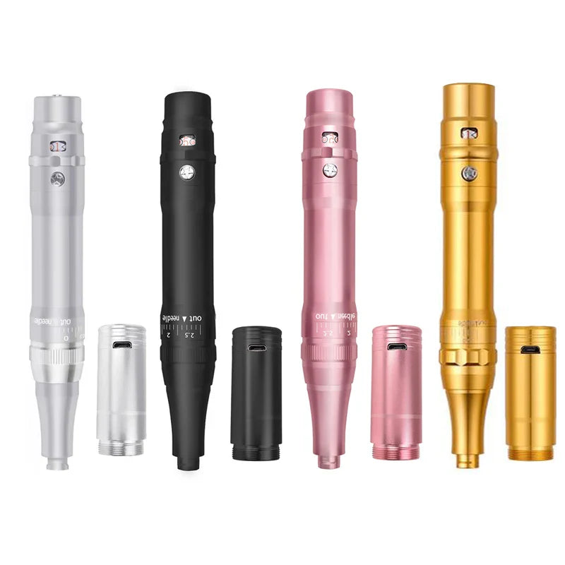 Professional Eyebrow Tattoo Machine — Wireless Micropigmentation & Microblading Pen with Battery