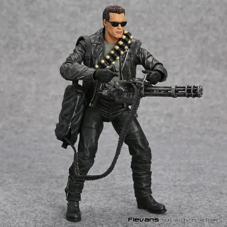 NECA Terminator 2 T-800 Arnold Schwarzenegger PVC Action Figure - 7" 18cm Collectible Model Toy