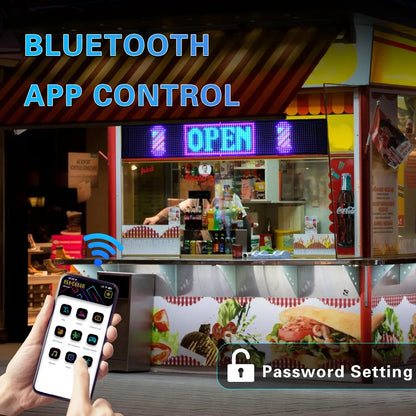 LED Matrix Pixel Panel – Scrolling Bright Advertising Sign with Flexible USB & Bluetooth App Control