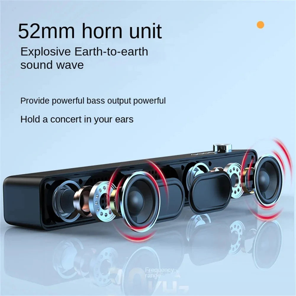 Original Bluetooth Soundbar Subwoofer - Wireless TV & Computer Speaker for Home Theater Music