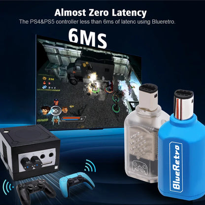 RetroScaler BlueRetro Wireless Adapter – GameCube NGC Controller to PS3/PS4/PS5 & Switch Pro / Gamesir T4 Pro