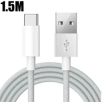 Nylon Braided USB-C Fast Charging CarPlay Cable for iPhone 15/15 Pro/15 Pro Max/15 Plus
