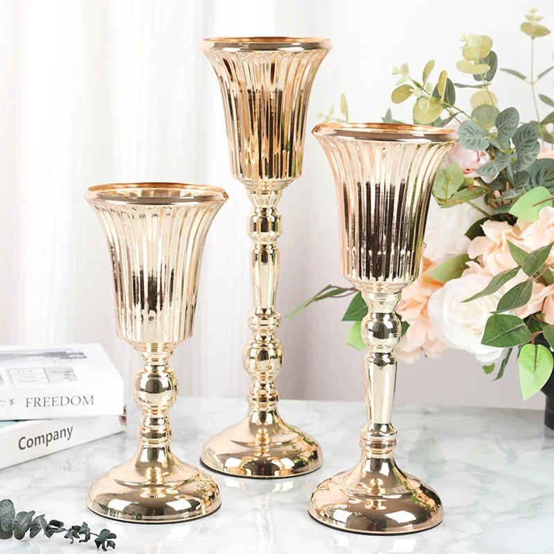 Retro Wrought Iron Flower Pots — Wedding, Dried Flower & Home Decoration Vases for Hotel & Event
