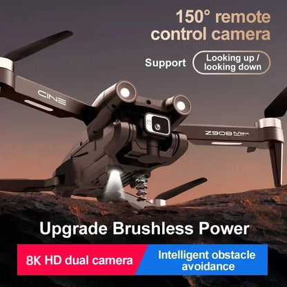 Xiaomi Z908 Pro MAX Drone — 8K Dual Camera GPS FPV Quadcopter with Brushless Motor, Optical Flow, Folding Design & 10000M Range