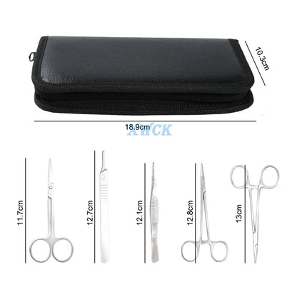 17Pcs/Set Silicone Suture Pad Kit - Medical Surgical Suture Practice Model Trainer Set with Tools