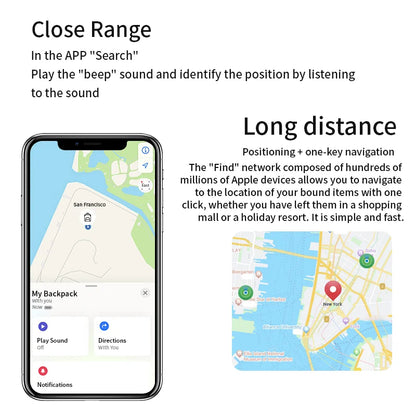 Airtag Bluetooth GPS Tracker – IPX5 Waterproof Sport Finder for Kids, Elderly, Pets, iPhone Find My