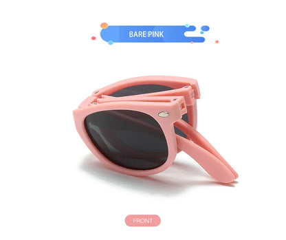 WarBlade Foldable Kids Sunglasses – Polarized UV400 Flexible Square Shades for Boys & Girls