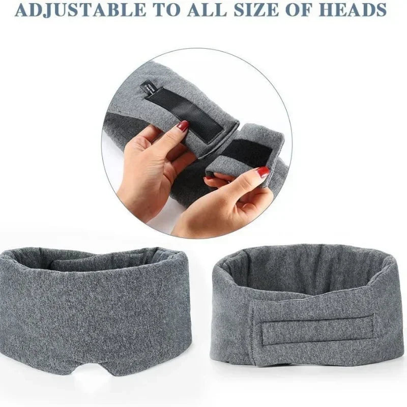 Travel Eyepatch Sleeping Eye Mask – Soft Cotton Silk Blindfold, Portable Eye Cover for Men & Women