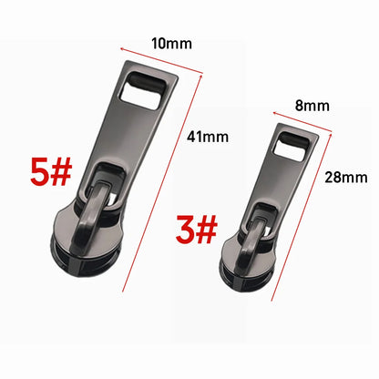 5-20PCS Metal Nylon Zipper Pull Heads - Universal Zip Repair Replacement for Clothing, Bags & Accessories