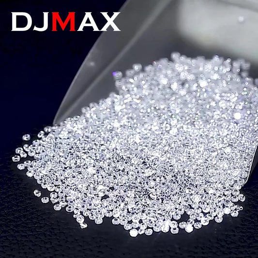 1CT Lab-Grown Moissanite Diamonds – D Color VVS1 Loose Gemstones, Full Size 0.7mm-20mm
