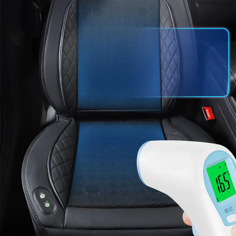 DC 12V 3D Spacer Car Summer Cool Air Seat Cushion | Fast Blowing Ventilation | 8Fan/16Fan | Refrigerated Cooling Pad