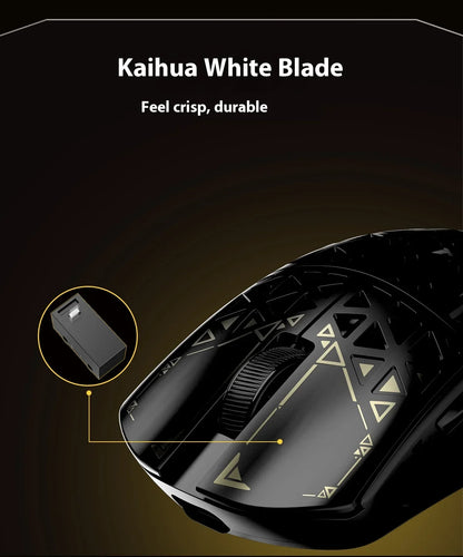 IPI Piao Float Wireless Gaming Mouse — Dual 8K Carbon Hell Out, 3-Mode Bluetooth, Lightweight Esports Custom Mouse for PC & Laptop
