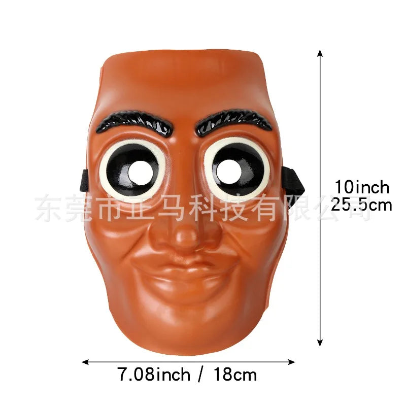 Italian Brainrot Tung Halloween Face Mask — Funny Anime Cosplay Party Accessory