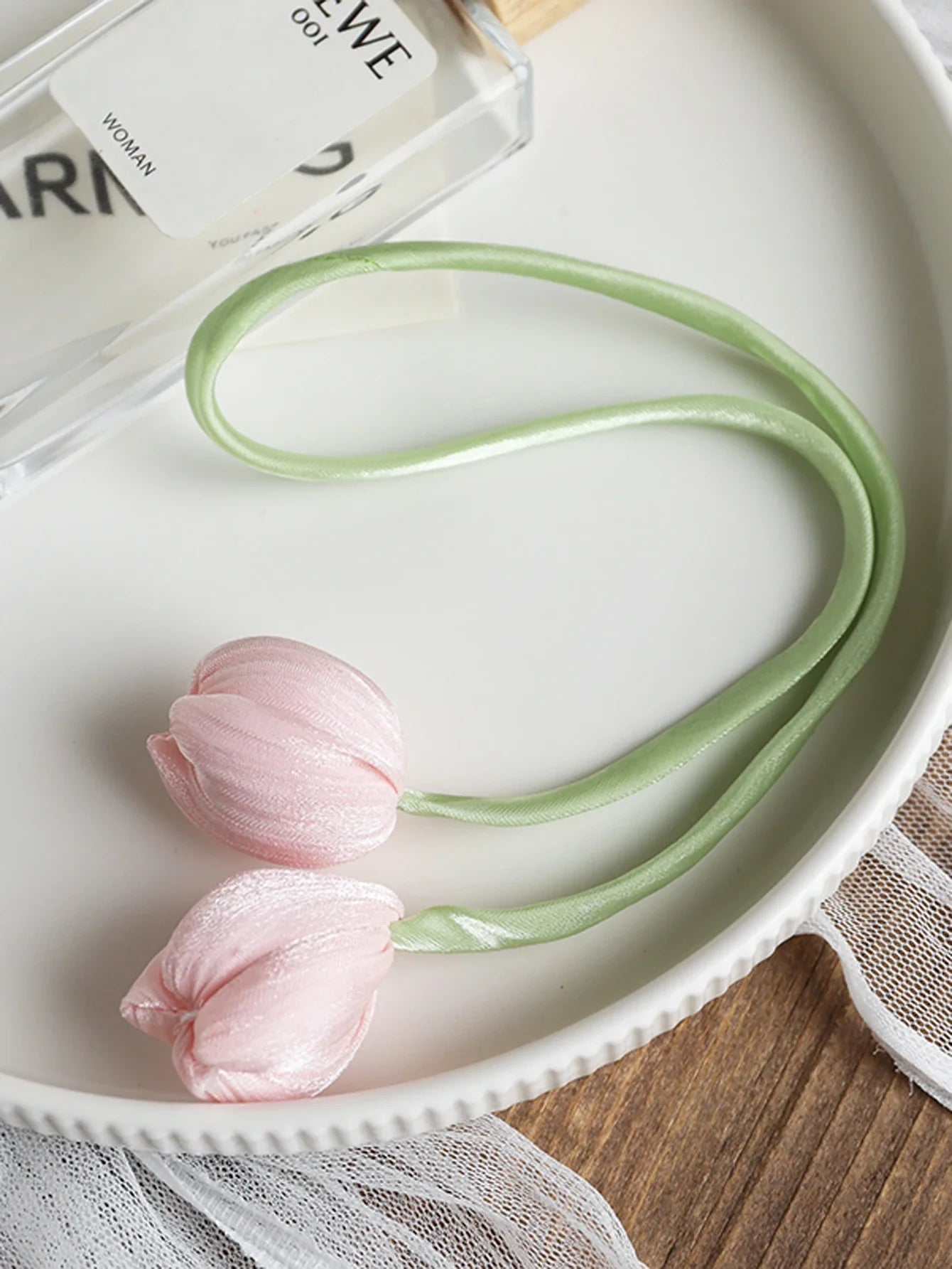 2PCS Tulip Flower Curtain Tiebacks – Rustic No-Damage Holdbacks for Living Room & Bedroom Decor