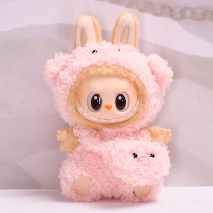 New Hot 2.0 Labubu Doll Outfit — Have A Seat Series Macaron The Monsters Vinyl Doll Clothes & Cap Accessories