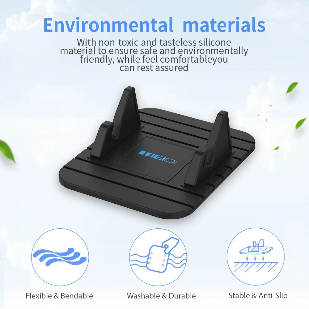 Universal Car Dashboard Non-Slip Phone GPS Holder Mat - Anti-Skid Silicone Mat for Cellphone Smartphone, Car Accessories