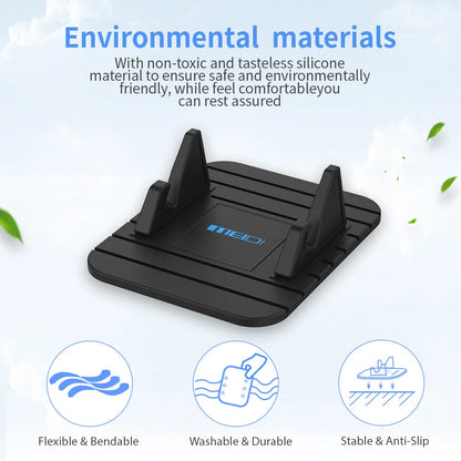 Universal Car Dashboard Non-Slip Phone GPS Holder Mat - Anti-Skid Silicone Mat for Cellphone Smartphone, Car Accessories