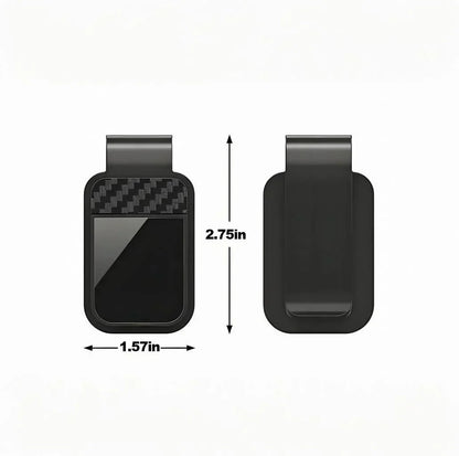 Car Sun Visor Sunglasses Holder - Stable Eyeglass Clip with Card & Ticket Storage Organizer