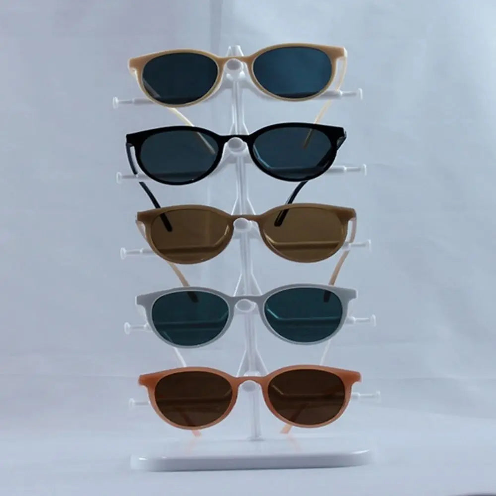 5/10 Pairs Glasses Display Stand – 5-Layer Sunglasses & Eyewear Organizer Rack, Space-Saving Frame Holder Tray
