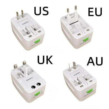 Universal Power Plug Adapter - International Travel AC Charger Converter for EU, US, AU, UK, Electrical Socket Outlet